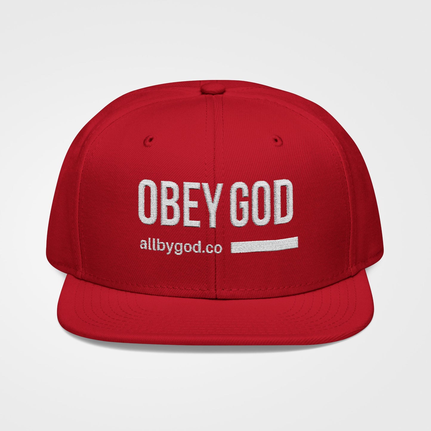 Obey God - Embroidered Snapback