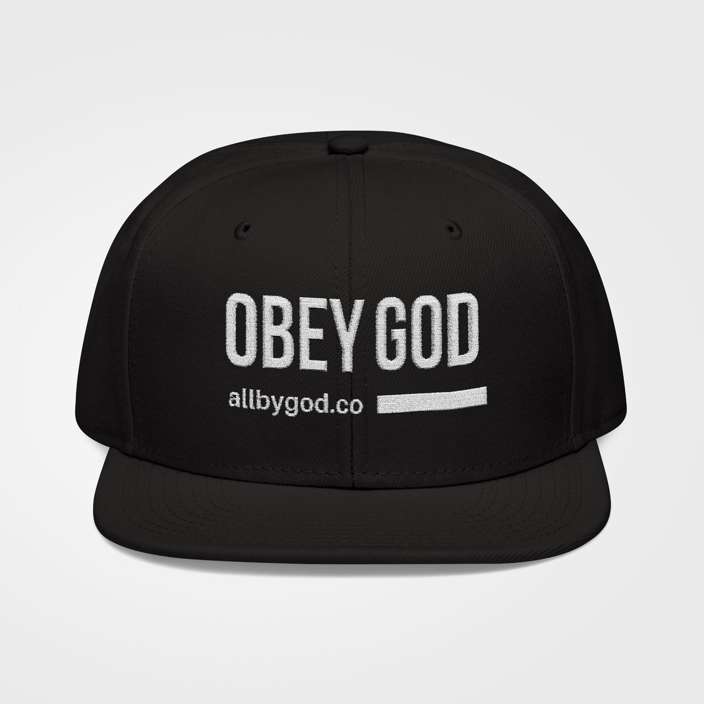 Obey God - Embroidered Snapback